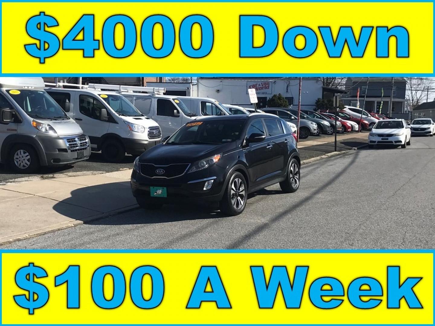 2012 Black /Black Kia Sportage EX (KNDPCCA62C7) with an 2.0 V4 engine, Automatic transmission, located at 577 Chester Pike, Prospect Park, PA, 19076, (610) 237-1015, 39.886154, -75.302338 - Photo#0